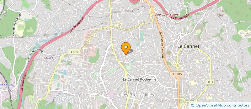 localisation de l'entreprise OSYAN à LE CANNET