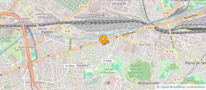 localisation de l'entreprise OSYMA  PANTIN