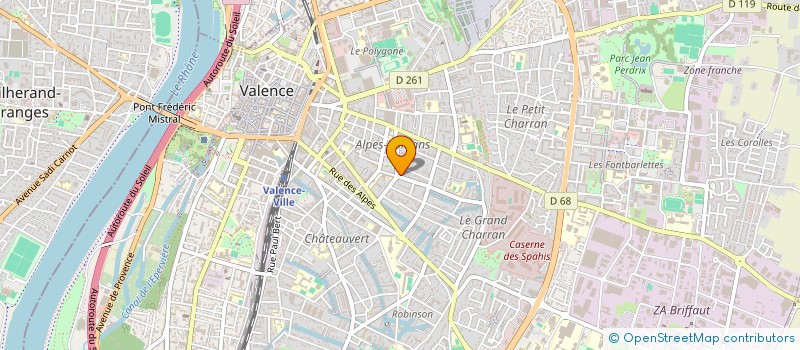 localisation de l'entreprise OSYS à VALENCE