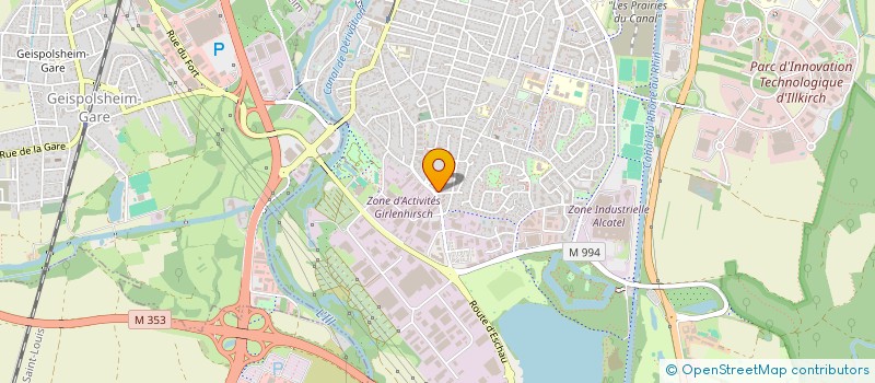 localisation de l'entreprise OT CLEAN  ILLKIRCH-GRAFFENSTADEN