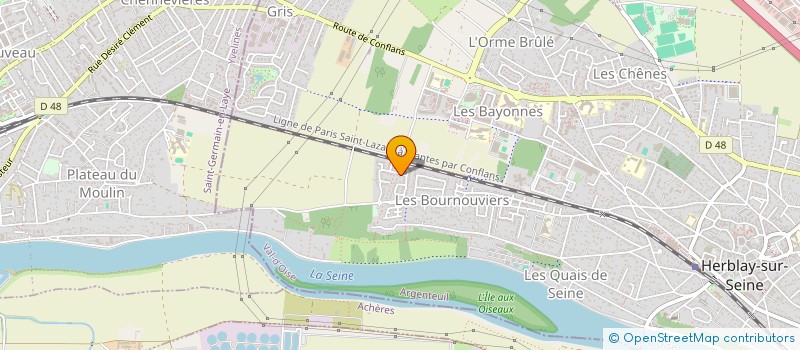 localisation de l'entreprise OT TRADUCTION  HERBLAY-SUR-SEINE