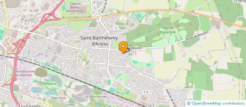 localisation de l'entreprise OTAKU FIGURES à SAINT-BARTHELEMY-D'ANJOU