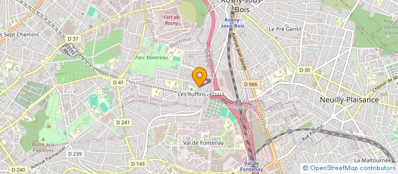 localisation de l'entreprise OTARIE à MONTREUIL