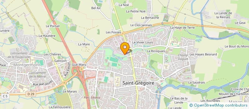 localisation de l'entreprise OTC  SAINT-GREGOIRE