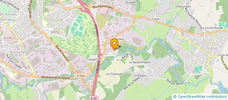 localisation de l'entreprise OTC INVEST à FEYTIAT