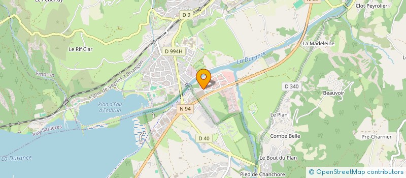 localisation de l'entreprise OTC MARTINET  EMBRUN