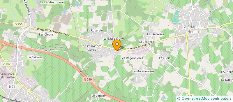 localisation de l'entreprise OTCO à LA CHAPELLE-HEULIN