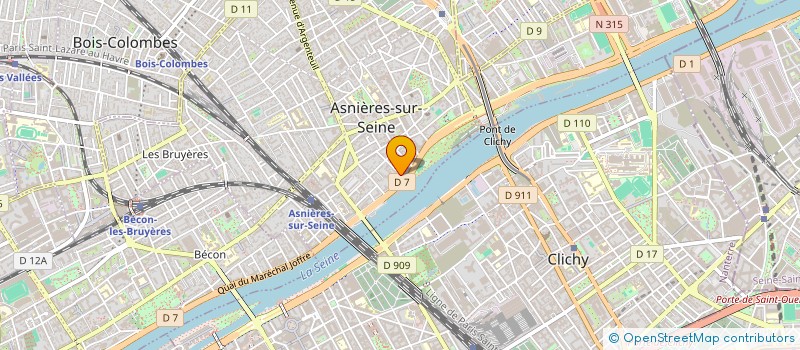 localisation de l'entreprise OTD COMPAGNIE à ASNIERES-SUR-SEINE