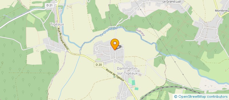 localisation de l'entreprise OTDM CONSTRUCTION à DAMMARTIN-SUR-TIGEAUX