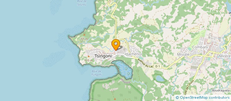 localisation de l'entreprise OTE VRD à TSINGONI