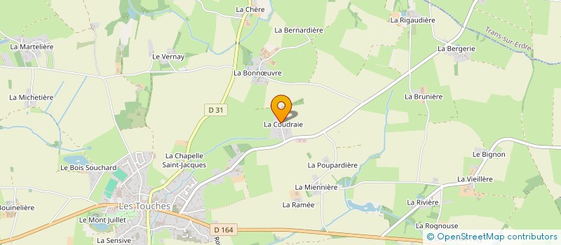 localisation de l'entreprise OTEC à LES TOUCHES