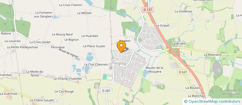 localisation de l'entreprise OTECH GENIE-CIVIL à VIGNOC