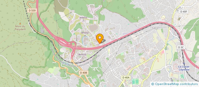 localisation de l'entreprise OTELEC à LA CIOTAT