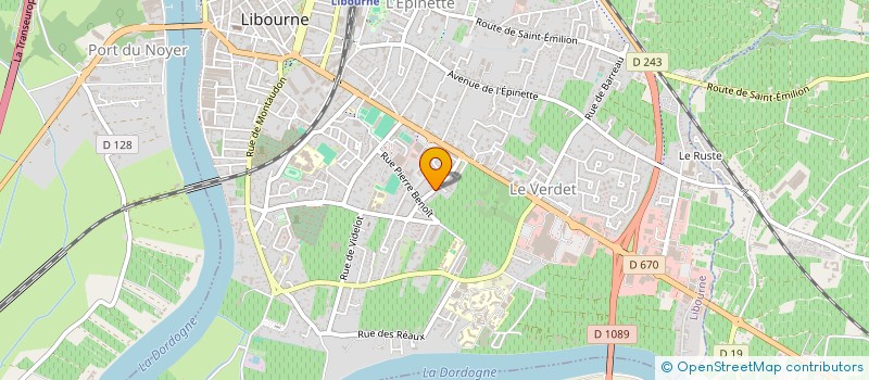 localisation de l'entreprise OTELENI à LIBOURNE