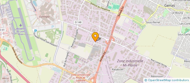 localisation de l'entreprise OTELIA  CHASSIEU