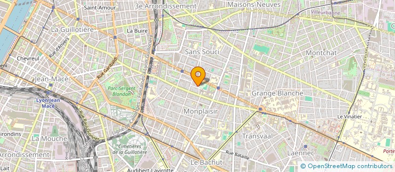 localisation de l'entreprise OTELIS à LYON 8EME