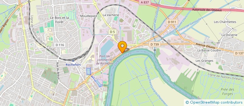 localisation de l'entreprise OTELLO  ROCHEFORT