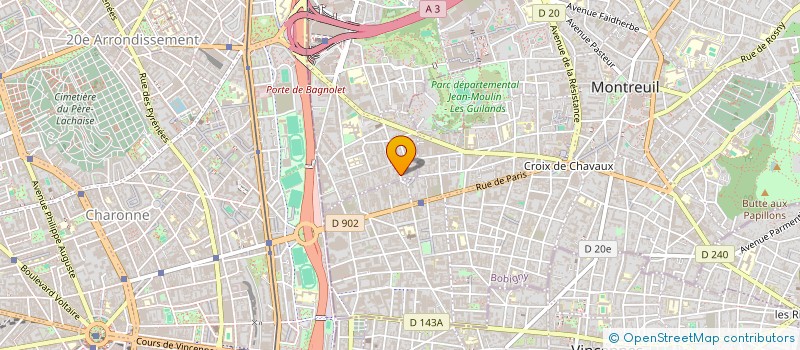 localisation de l'entreprise OTENTIK à BAGNOLET
