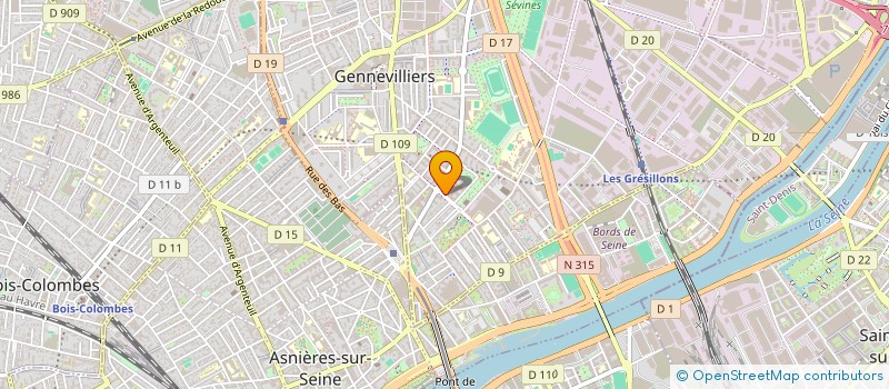 localisation de l'entreprise OTERIA CAMPUS à GENNEVILLIERS