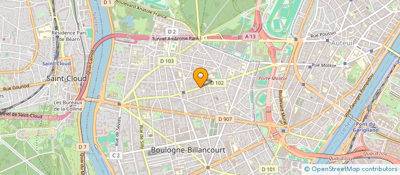 localisation de l'entreprise OTESSA à BOULOGNE-BILLANCOURT