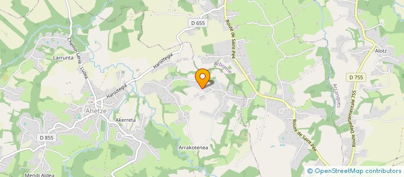 localisation de l'entreprise OTHAECHE DACHARY  AHETZE