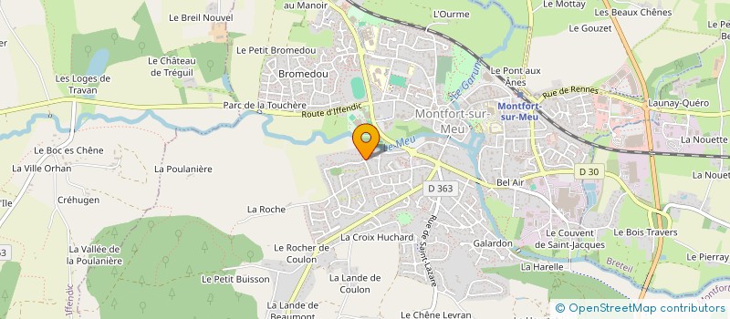 localisation de l'entreprise OTI  MONTFORT-SUR-MEU