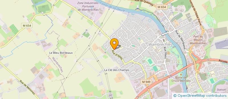localisation de l'entreprise OTILA à WAMBRECHIES