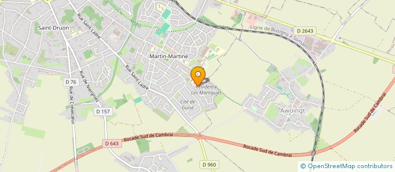 localisation de l'entreprise OTIMO à CAMBRAI