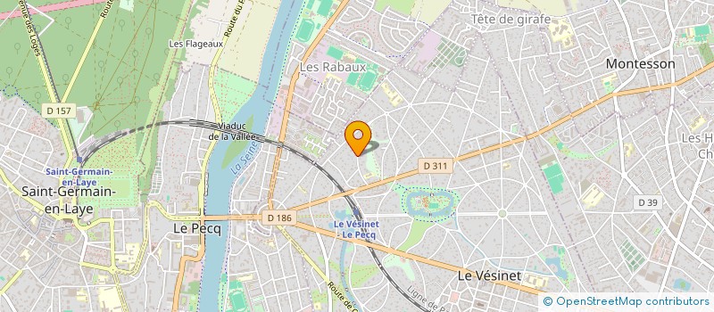 localisation de l'entreprise OTIN INVEST à LE VESINET