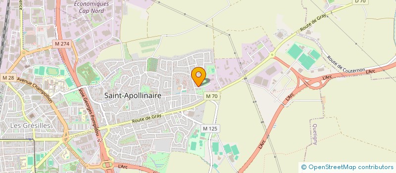 localisation de l'entreprise OTINEO  SAINT-APOLLINAIRE