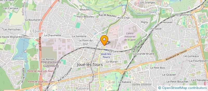 localisation de l'entreprise OTIS  JOUE-LES-TOURS