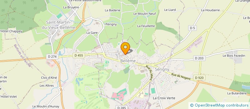 localisation de l'entreprise OTIUM à BELLEME