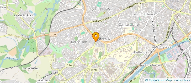 localisation de l'entreprise OTIUM à LIMOGES