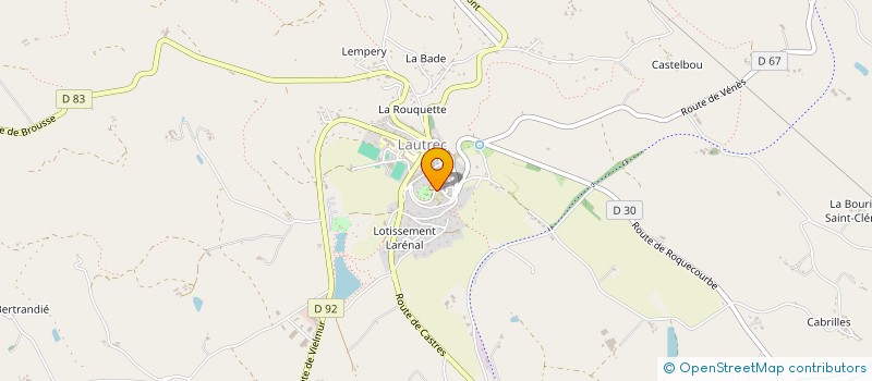 localisation de l'entreprise OTIUM ARCHITECTURE  LAUTREC