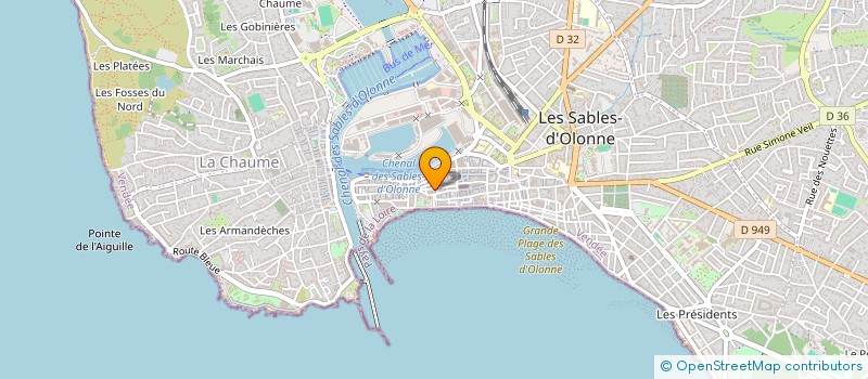 localisation de l'entreprise OTIUM IMMO à LES SABLES D'OLONNE