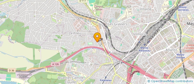 localisation de l'entreprise OTM à PALAISEAU