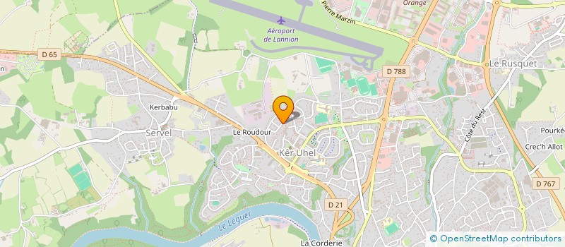 localisation de l'entreprise OTM (OVER THE MOON)  LANNION