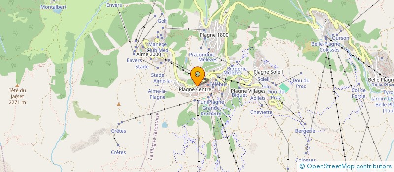 localisation de l'entreprise OTMC INVEST  LA PLAGNE TARENTAISE