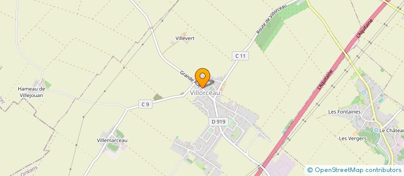 localisation de l'entreprise OTMG  VILLORCEAU