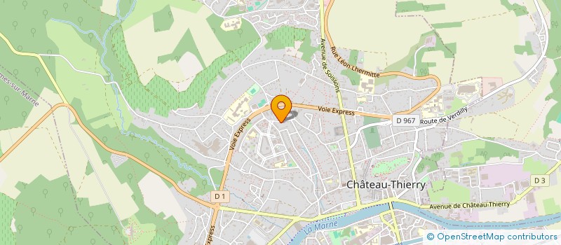localisation de l'entreprise OTMUS AUTO ECOLE à CHATEAU-THIERRY