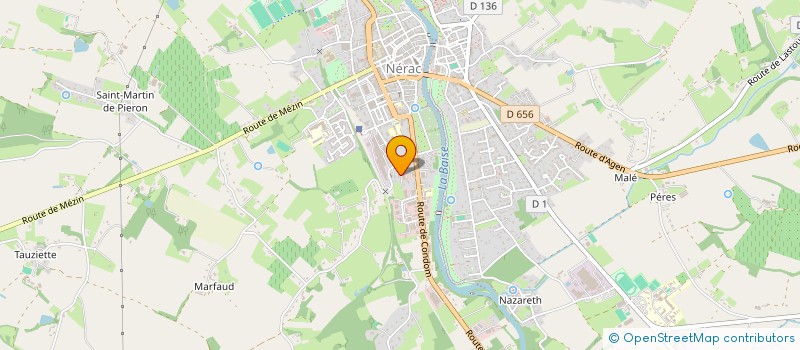 localisation de l'entreprise OTN  NERAC