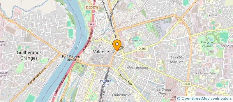 localisation de l'entreprise OTO à VALENCE