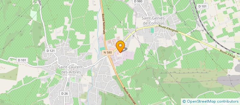 localisation de l'entreprise OTO CARROSSERIE  SAINT-LAURENT-DES-ARBRES