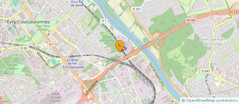 localisation de l'entreprise OTO GANG PARIS  EVRY-COURCOURONNES