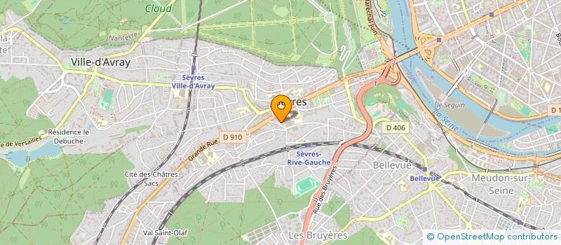 localisation de l'entreprise OTO PRESSING-LAVERIE LIBRE SERVICE à SEVRES