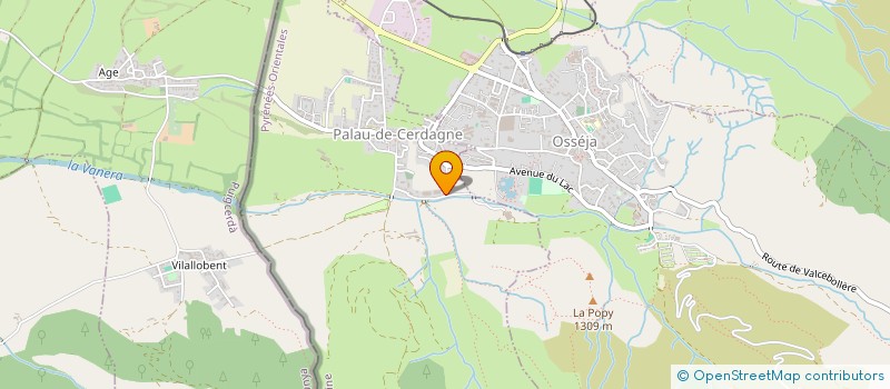 localisation de l'entreprise OTOLOGEX à PALAU-DE-CERDAGNE