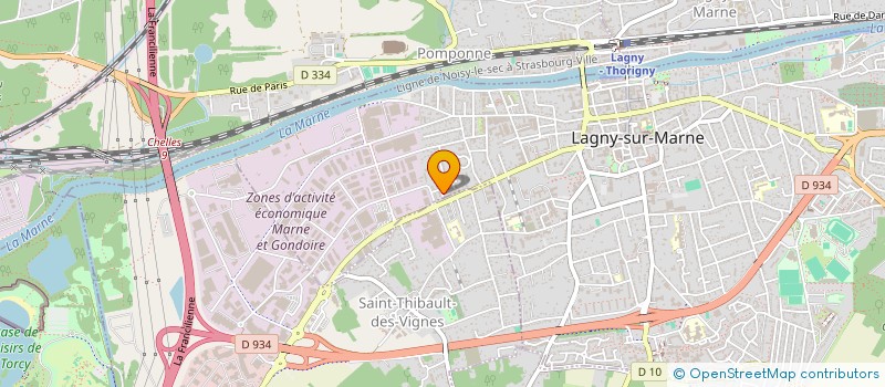 localisation de l'entreprise OTONOME PRODUCTION  LAGNY-SUR-MARNE