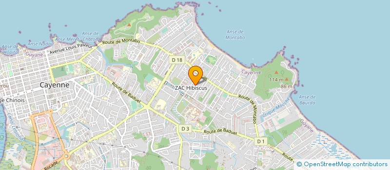 localisation de l'entreprise OTOP'S SECURITY à CAYENNE