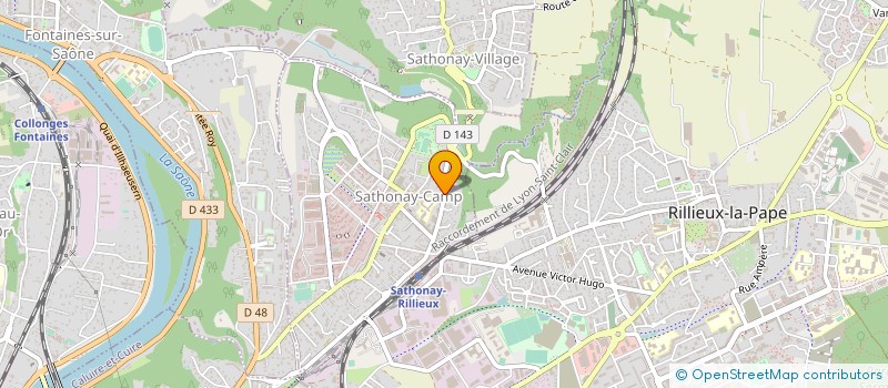 localisation de l'entreprise OTOP VIDEO  SATHONAY-CAMP