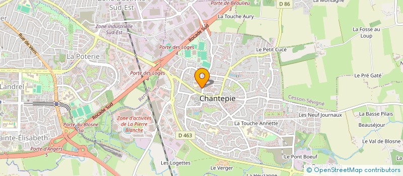localisation de l'entreprise OTR à CHANTEPIE